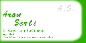 aron serli business card